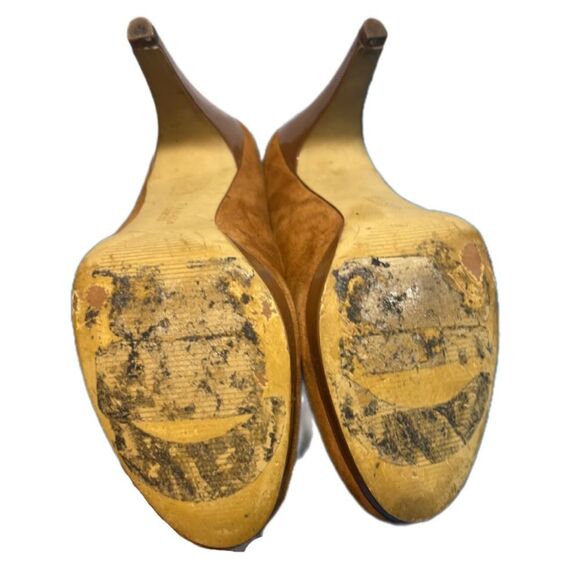Franco Sarto Neven TAN suede heels - Picture 11 of 11